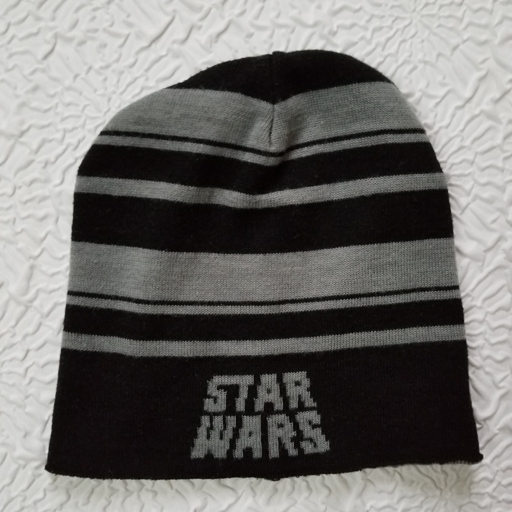 Star Wars Boys Black/Gray Stripe Hat